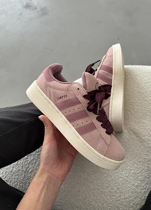 Женские розовые кроссовки adidas campus pink violet x кампус 40