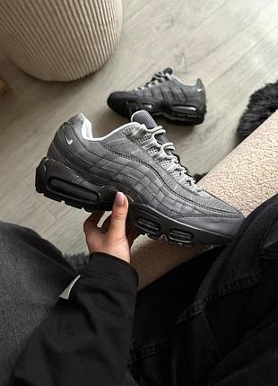 Сірі чоловічі кросівки nike air max 95 grey х ейр макс 41