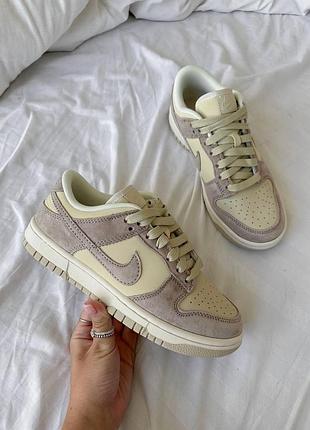 Жіночі бежеві кросівки nike sb dunk cream grey beige х данк 37