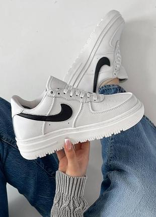 Білі жіночі кросівки nike air force low 1 gore-tex white winter х ейр форс 38