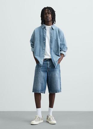 Шорты свободные zara baggy fit 4806/406/427