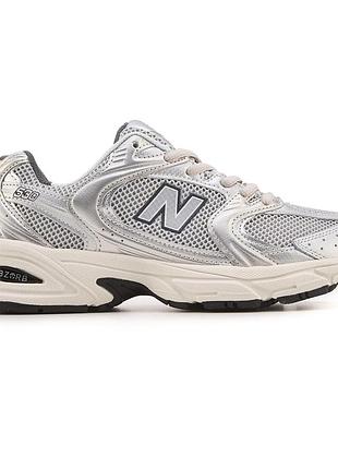 Сірі кросівки унісекс new balance 530 grey matter silver metallic х нью беланс 42
