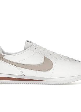 Белые кроссовки унисекс nike cortez white pink х кортез 37