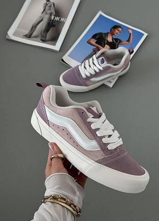 Лілові кеди vans knu plarform pink lilac х ванс 38