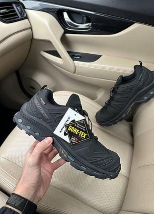 Чоловічі чорні кросівки salomon xa forces gore-tex black grey winter х саломон 43