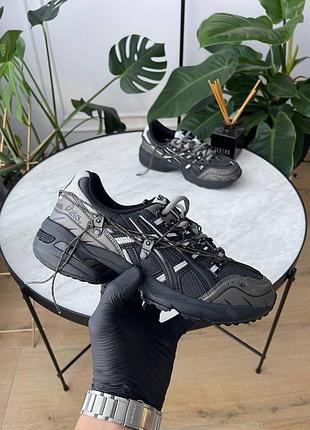 Чорні кросівки унісекс asics andersson bell x gel 1090 black silver marathon running х асікс 37