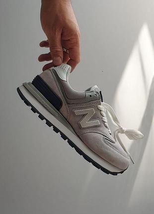 Серые кроссовки унисекс new balance 574 legacy stone island grey х нью беланс 37