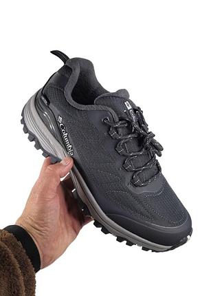 Мужские серые кроссовки columbia gore-tex grey winter termo х коламбия 46