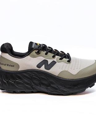 Бежеві кросівки унісекс new balance fresh foam more trail v3 beige khaki black х нью беланс 42