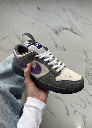 Серые кроссовки унисекс nike dunk low otamo katsuhiro purple pigeon х данк 38