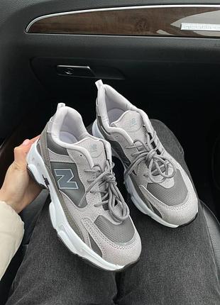 Серые кроссовки унисекс new balance 990 grey white х нью беланс 36