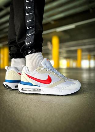 Мужские белые кроссовки nike air max dawn white blue red х эйр макс 45