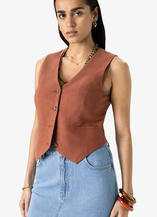 Жилетка льон zara