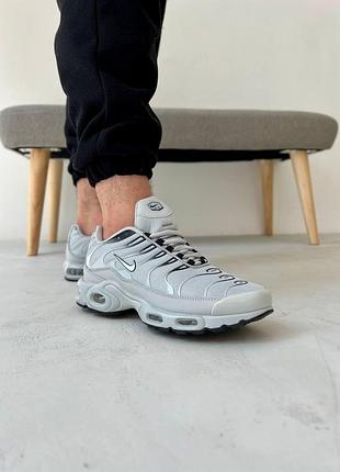 Мужские серые кроссовки nike air max tn plus white grey black х эйр макс тн 45
