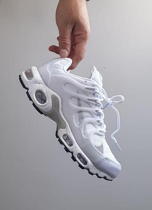 Женские белые кроссовки nike air max tn terrascape plus white grey х эйр макс тн 40