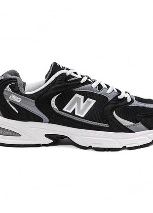 Женские черные кроссовки new balance 530 classic black grey х нью беланс 37