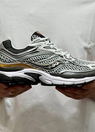 Серые кроссовки унисекс saucony progrid omni silver x саукони 40