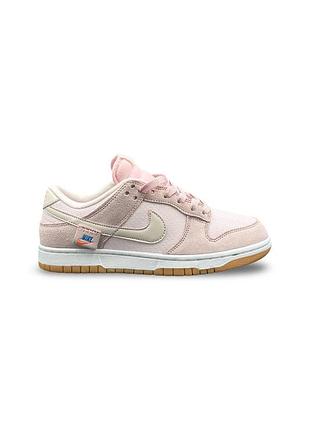Женские розовые кроссовки nike sb dunk teddy bear pink х данк 39
