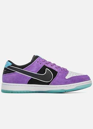 Фиолетовые кроссовки унисекс nike sb dunk low pro hayley wilson х данк 40