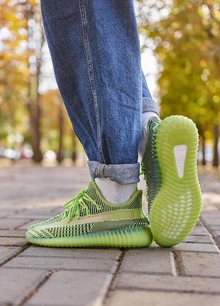 Жіночі зелені кросівки adidas yeezy boost 350 v2 yeezreel green x їзі буст 38