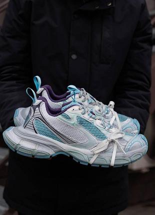 Жіночі сірі кросівки balenciaga 3xl aquamarine grey blue x баленсіага 3xl 44