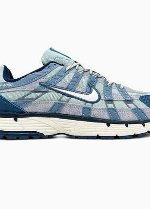 Мужские голубые кроссовки nike p-6000 se worn blue ashen slate х найк 40