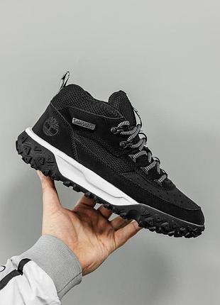 Чорні чоловічі черевики timberland greenstride motion 6 mid waterproof termo black х тімберленд 45