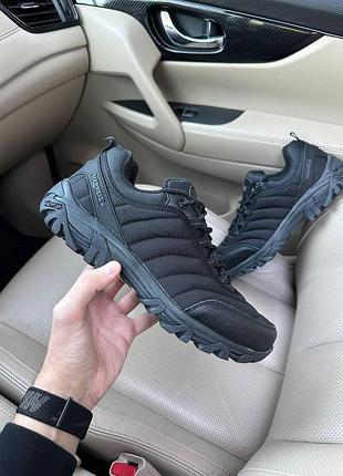 Мужские черные кроссовки merrel vibram black termo fleece х меррел 45