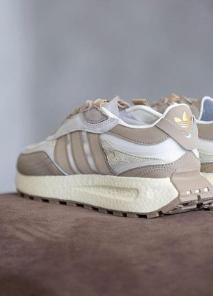 Бежевые кроссовки унисекс adidas retropy e5 beige х адидас ретропи 39