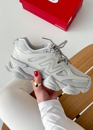 Серые кроссовки унисекс new balance 9060 raincloud concrete grey х нью беланс 42