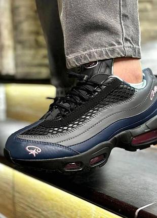 Чоловічі сірі кросівки nike air max 95 sp corteiz pink х ейр макс 43
