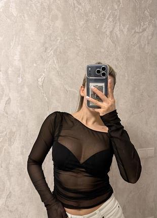 Топ сітка bershka