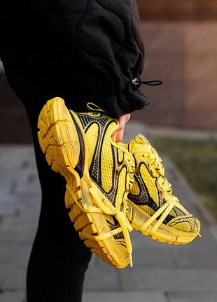 Жовті кроссовки унісекс balenciaga 3xl yellow black x баленсиага 42