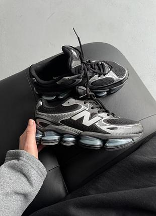 Сірі кросівки унісекс new balance abzorb 2000 grey black х нью беланс 36