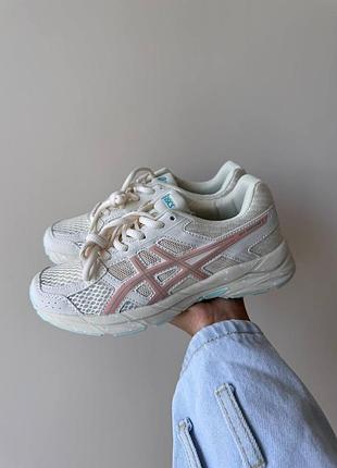 Бежевые кроссовки унисекс asics gel contend 4 beige lotus root х ассикс 40