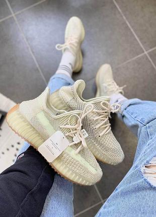 Жёлтые кроссовки адидас изи 350 унисекс adidas yeezy 350 v2 citrin 37