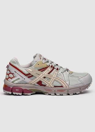 Сірі кросівки унісекс asics gel kahana 8 grey burgundy х асікс 38