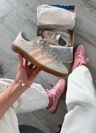 Женские бежевые кроссовки adidas bermuda wonder white x бермуда 39
