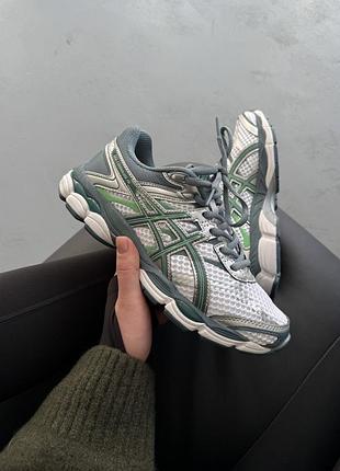 Білі кросівки унісекс asics gel cumulus 16 white ironclad х ассікс 37