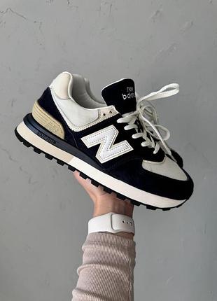 Синие кроссовки унисекс new balance 574 legacy blue white х нью беланс 40