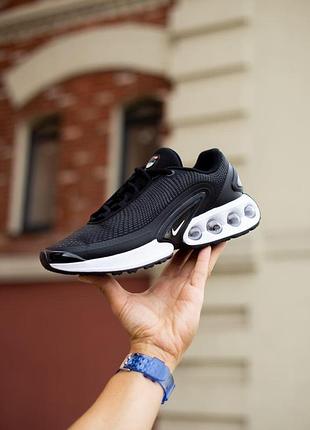 Мужские черные кроссовки nike air max dn black white х эйр макс 43