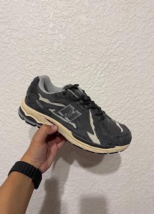 Серые мужские кроссовки new balance 1906 grey beige gore-tex termo x нью беланс 41