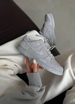 Сірі кросівки унісекс nike sb dunk low wolf grey х данк 38