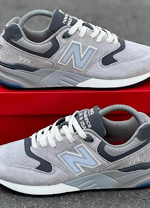 Серые мужские кроссовки new balance 999 grey х нью беланс 41