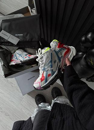 Белые кроссовки balenciaga runner trainer white multicolor x баленсиага раннер 37