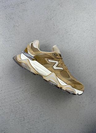 Чоловічі бежеві кросівки new balance 9060 mushroom timberwolf х нью беланс 42