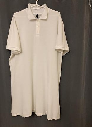 Сукня 👗 поло h&amp;м, коттоновая, xl, белая