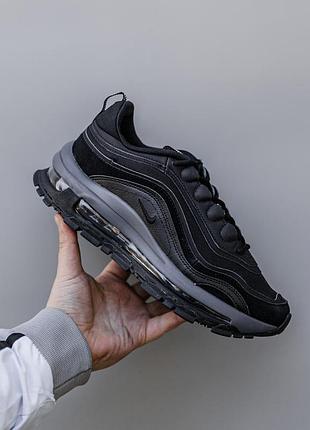 Черные кроссовки унисекс nike air max 97 futura black х эйр макс 37