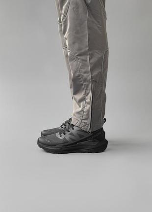 Чоловічі чорні кросівки salomon elixir activ grey fur winter х саломон 43