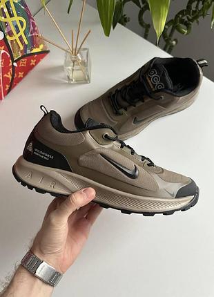 Мужские кроссовки хаки nike acg air wildhorse gore-tex termo khaki x найт 43